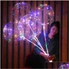Led Strings Bobo Balloon 20 Inch String Light With Strip Wire Luminous Decoration Lighting For Party Gift Drop Delivery Lights Holida Dhw43