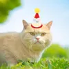 犬のアパレルペットコスチュームアクセサリー愛らしい漫画スタイルの帽子猫の猫のポラフィー用の調整可能なバンドのプロップ通気性超軽量