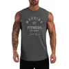 Herrtankstoppar sommar bomull gym topp män smal fit bodybuilding fitness ärmlös t shirt träning kläder mens sportkläder muskel västar