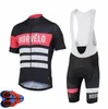 Ensembles de course Morvelo Maillot de cyclisme à manches courtes de haute qualité et cuissard à bretelles Pro Team Race Tight Fit Vêtements de vélo Set 9D Gel Pad