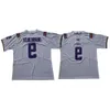 Juventude Mens LSU Tigers 9 Joe Burrow Burreaux 3 Odell Beckham Jr. Branco Roxo NCAA College Football Jersey Nome costurado duplo e Num High