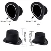 Berets Adults Kid Party Costume Top Hat Magician Wedding Fedora Plain Felt Cap Gift