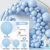 Décoration de fête Ballon en or blanc Garland Arch Kit Joyeux anniversaire Enfants Mariage Ballon en latex Baby Shower