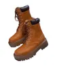 Botas Martin Outono Botas femininas com plataforma no tornozelo Botas Chelsea vintage