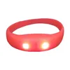 Feestdecoratie LED Siliconen Glow Armband Glow Armband Boosting Props Concert Glow Pols