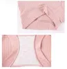 Calcinha feminina roupa interior listrado cintura cueca boyshort lingerie algodão antibacteriano íntimos alta das mulheres xl respirável feminino