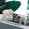 Ceramic Elephant Simplicity Sculpture Artwork Animal Statue Living Room Decoration Desk Crafts Ornaments Modern Decor 240124