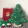 Travesseiro bonito árvore de natal brinquedo de pelúcia macio sofá decorativo plushies adereços decoração de festa em casa presente