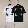 Designer Mens Plus Tees & Polos Tops Sports Summer Shirts Luxury Cotton Loose ofs tshirts Casual Summer Short Sleeves Oil Painting Black Back Print offs White