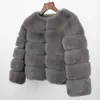 Faux Bontjas Winterjas Dames Elegante Dikke Luxe Merk Warme Bovenkleding Street wear Nep Vos Konijnenbont Mode 240125