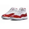 Cherry 11s DMP 11 chaussures de basket-ball hautes hommes femmes baskets basses Bred Concord Cool Cement gris casquette gamma et robe jaune peau de serpent rose baskets de sport pour hommes