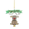 Jullekorationer jingle mina klockor roliga prydnad Santa bubell roligt trä hantverk hängande dekoration