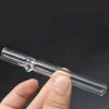 Großhandel 86mm Mini dickes Pyrexglas One Hitter Pfeife Dampfwalze Filterpfeifen Zigarettenhandpfeifen mit bunter Balance LL