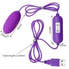 USB Doppie uova vibranti 12 frequenze Multispeed G Spot vibratore SingleDouble Sex Toys per donne Prodotti per adulti Impermeabili 240202