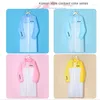 Raincoats EVA Adulto Raincoat Transparente Longo Não Descartável Veículo Elétrico Chuva Poncho Outdoor Walking Lluvia