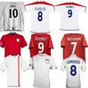 2000 02 04 06 08 Retro-Fußballtrikot der Nationalmannschaft Gerrard SHEARER Lampard Rooney 2010 2012 England Owen Terry Classic Shirt