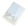 Sacos de armazenamento 100 pcs Matte Clear CPE Plástico Zip Lock Bag Auto Grip Zipper Seal Resealable Reutilizável Roupas Meias Presente Artesanato Embalagem Bolsas