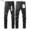 Designer jeans voor heren broek paarse jeans Heren Jeans Distressed Ripped Slim Fit Motorcycle Mans gestapelde jogging klassieke jeans februari 03