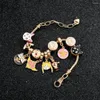 Charm Bracelets Anime Sailor Moon Charms Kawaii Tsukino Usagi Pendant Cat Beads Bangles For Women Girl Hand Chains Jewelry Gifts