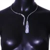 Stonefans luxo zircão pingente gargantilha jóias clavícula corrente para mulheres coreano moda cristal jóias colar y2k acessórios 240131