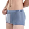 Underpants Ropa Interior Transpirable De Nailon Y Seda Helada Para Hombres Bamboowear Bamboo Boxer Short Men Microfiber Briefs Underwear
