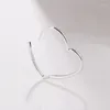 Hoop Earrings 2024 Sterling Silver Loved Heart Me For Women S925 Earring With Charms DIY Jewelry Gift