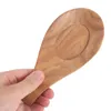 Ensembles de vaisselle Ustensiles de cuisine Cuillère en bois d'acacia Support multifonctionnel domestique Support d'outil en bois pour soupe rustique en noyer noir