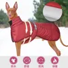 Vêtements pour chiens Veste de grande race Manteau imperméable réfléchissant vêtements d'hiver chauds pour gros chiens Labrador Salopette Chihuahua Pug Vêtements