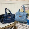Jean Crossbody Bag Fashion Denim Pouch Large Capacity Multifunctional Retro Versatile Satchel Casual Tote Handbag 240124
