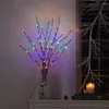 Lampy podłogowe LED gałązki gałązki gałąź gałąź wazon drzewo światło świąteczne ślub