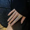 Cluster Ringe Gothic Strass Offene Schlange Ring Einstellbar Tier Reptil Für Männer Frauen Mode Punk Junge Mädchen Geburtstag Schmuck Geschenke