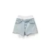 Brief Drucken Kurze Jeans Frauen Hohe Taille Shorts Frühling Sommer Sexy Hosen Mode Atmungsaktive Hose