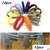 Dog Collars Leashes 12 Pcs/Set Puppy Born Pets Identify Adjustable Nylon Small Pet Kitten Necklace Id Drop Delivery Home Garden Sup Dhz4G