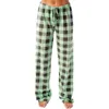 Frauen Hosen Frauen Weihnachten Pyjama Herbst Winter Plaid Gedruckt Mode Lässig Breite Bein Nachtwäsche Streetwear Pantalones De Mujer