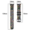 Watch Bands Rainbow Silicone Strap For Huawei Band 8 7 Smartwatch Replacement Wristband Bracelet Print Pulseira