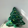 Travesseiro bonito árvore de natal brinquedo de pelúcia macio sofá decorativo plushies adereços decoração de festa em casa presente