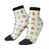 Men's Socks Bread Grid Ankle Male Mens Women Winter Stockings Harajuku