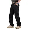 Pantalons pour hommes Marque IX9 City Tactique Cargo Hommes Armée Militaire Extérieur Multi-poches Stretch Flexible Homme Casual Pantalon Long