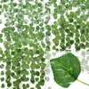 Fiori decorativi 230 cm pianta artificiale edera verde seta appesa foglie di foglie di vite per la decorazione della casa di nozze festival della parete fai da te