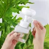 Liquid Soap Dispenser Foaming Flower Stamp Hand Pump Bottle Floral Foam Bubbler Handsoup Bathroom Trip Travel Storage Jar