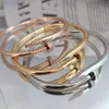 Hoge kwaliteit ontwerpen luxe merk mode roestvrij staal goud zilver rosé vergulde ingelegde zirkoon sieraden armband