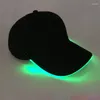 Bola bonés led brilho boné esporte ao ar livre pára-sol beisebol casual chapéu ajustável moda hip hop festa brilhante unisex