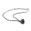Pendant Necklaces Natural Black Tourmaline Stone Necklace Fashion Gift Original Jewelry Specimen Ore Accessori M3G2
