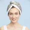 Towel LILYSILK Silk Fast Drying Hair Hats Pure 100 Functional Bath Cap Microfiber Solid Accessories