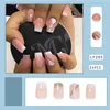 Falska naglar färggradient med högkvalitativt hartsmaterial för manikyrälskare och skönhetsbloggare