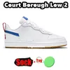 Borough Low 2 Court Shoes Running White Alabaster Speckled Signal Blue Coconut Milk Polar Mocha Black Mens Womens Designer Sneakers Trainers 919 944
