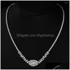 Chains S925 S925 White 5.5mm Circar Eight Arrow Center High Carbon Diamond Chain 40 5cm Drop Delivery Dhuox