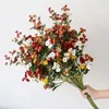 Декоративные цветы, искусственный цветок, маленькая роза, 26 головок, шелковое украшение для домашнего стола, свадебный подарок на День святого Валентина