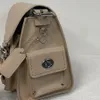 لينة Tabby 26 Retro Top Brand Bag Bag تصميم شعار SNAP قابلة للتعديل قابلة للتعديل حزام كتف محبب أكياس كتف متوسطة أنثى كلاسيكية أسود