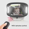 Innenzubehör Auto-Babyspiegel, LED-Licht, verstellbar, bruchsicher, Rücksitz mit Blick nach hinten, Blick auf die Kopfstütze, Spiegel mit großem Winkel